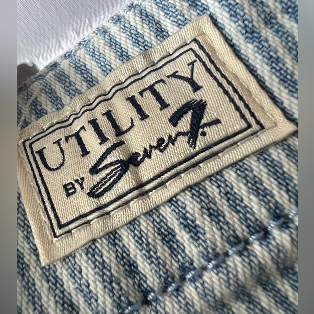 Seven7 - Front Patch Pocket Stretch Cotton Twill Utility Skirt Size: 10 > NWT - Picture 11 of 13